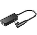 Adapter Audio Baseus L45 USB-C do Mini Jack 3.5mm i USB-C (czarny)