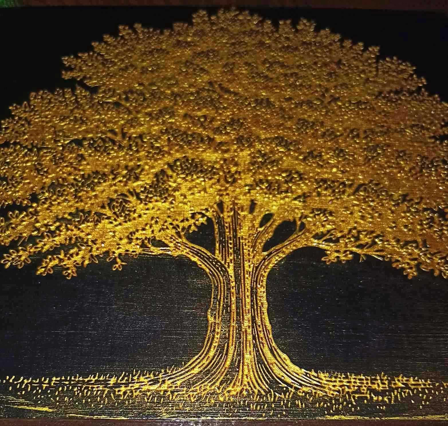 Картина золоте фінансове дерево