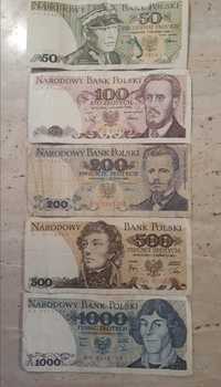 Komplet banknotów PRL