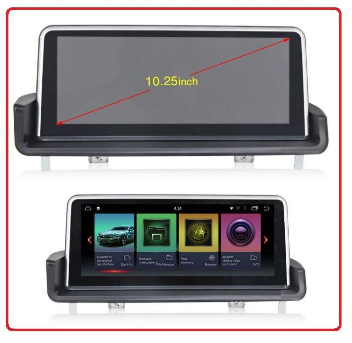 Автомагнытола BMW 3 series Е90, Е91, Е92, ANDROID, USB, GPS, CarPlay!