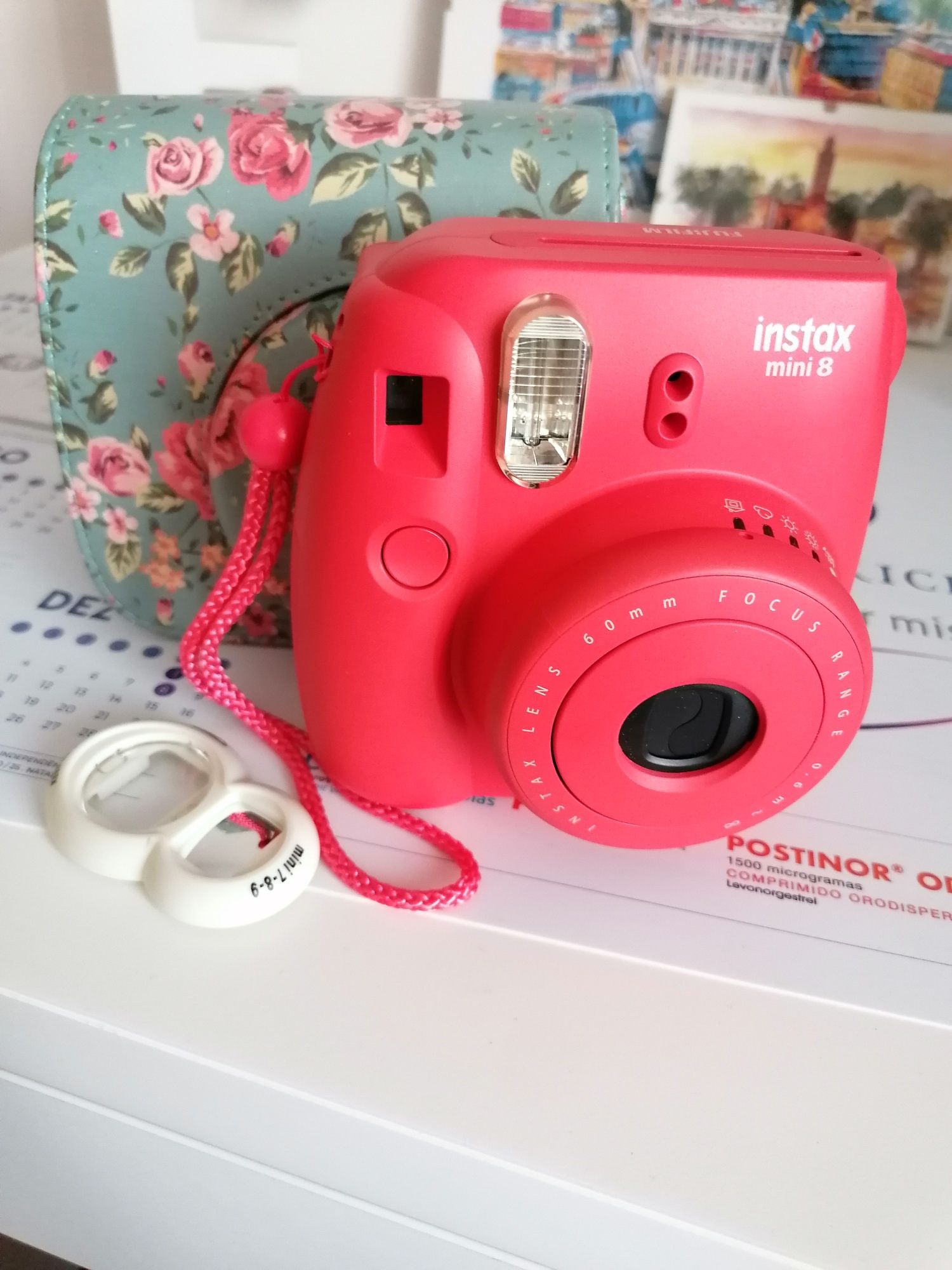 Máquina Fotografia Instantânea  com bolsa