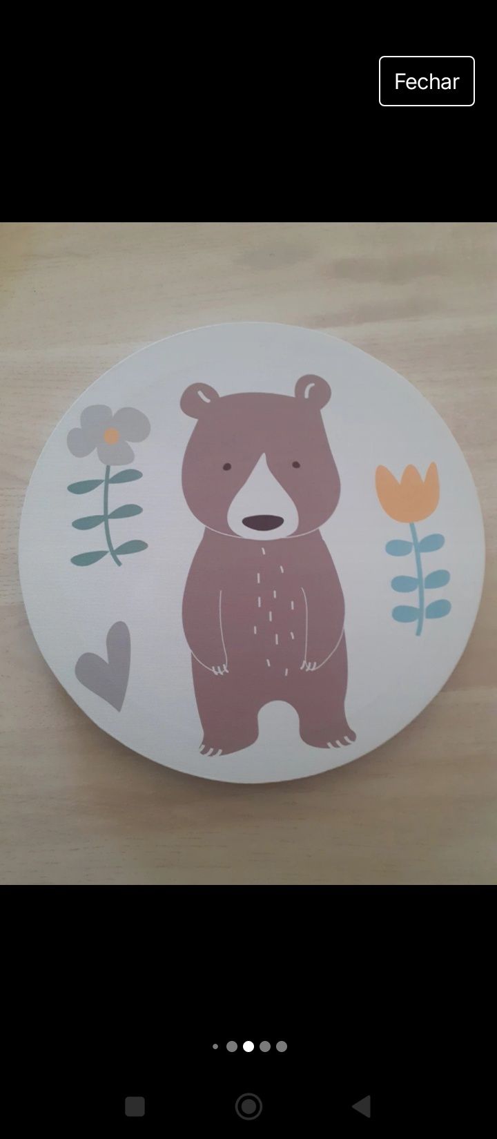 Conjunto Quadros Decoração Infantil Animais