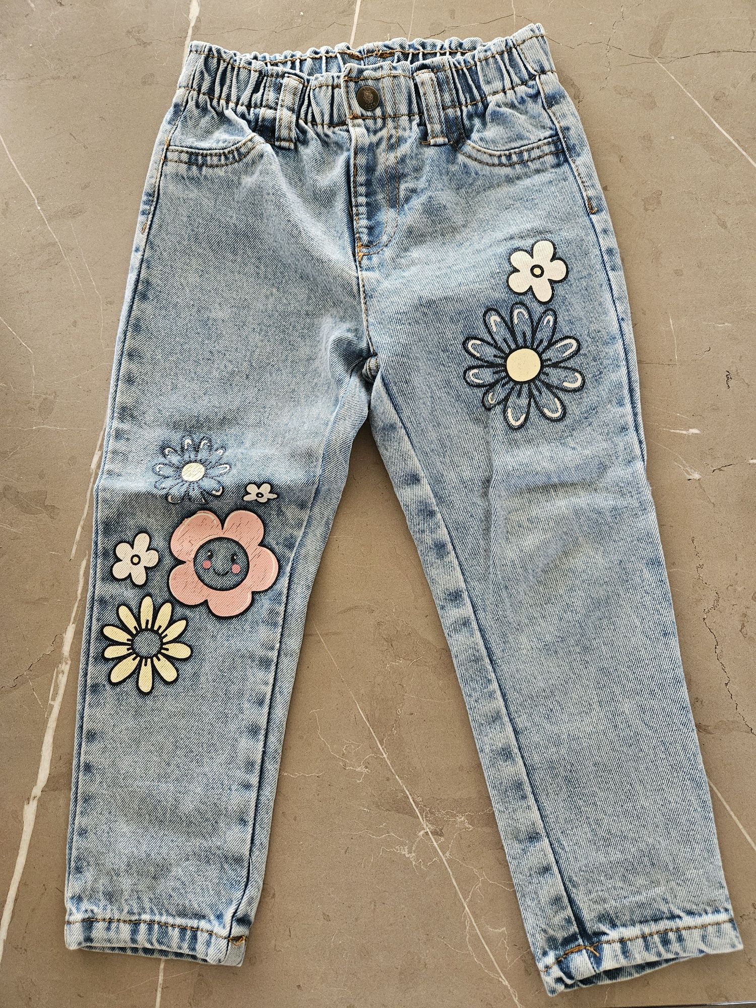 Spodnie Jeans Nadruk rozm 98