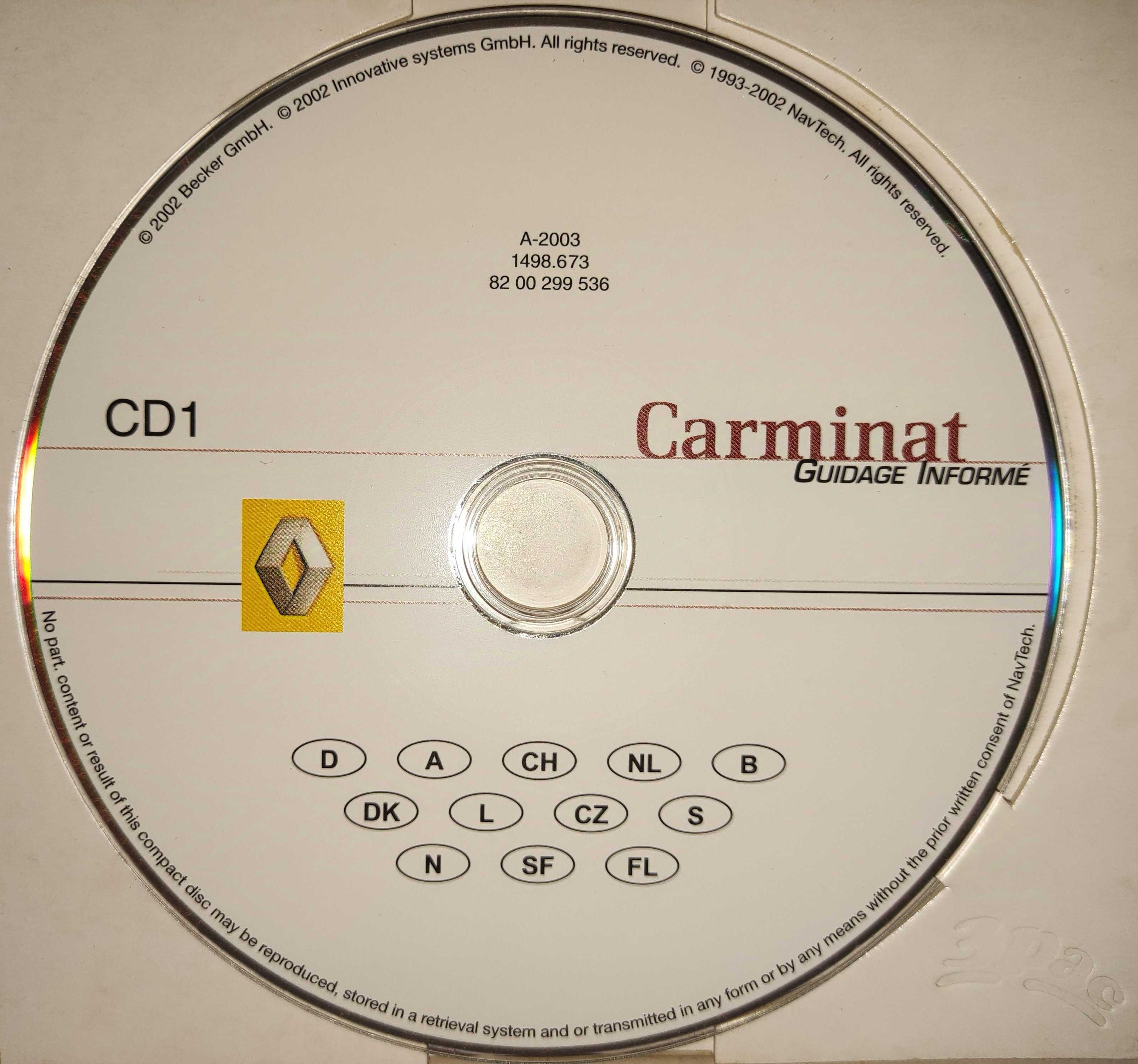 RENAULT - CD's GPS Navegação Carminat Informé
