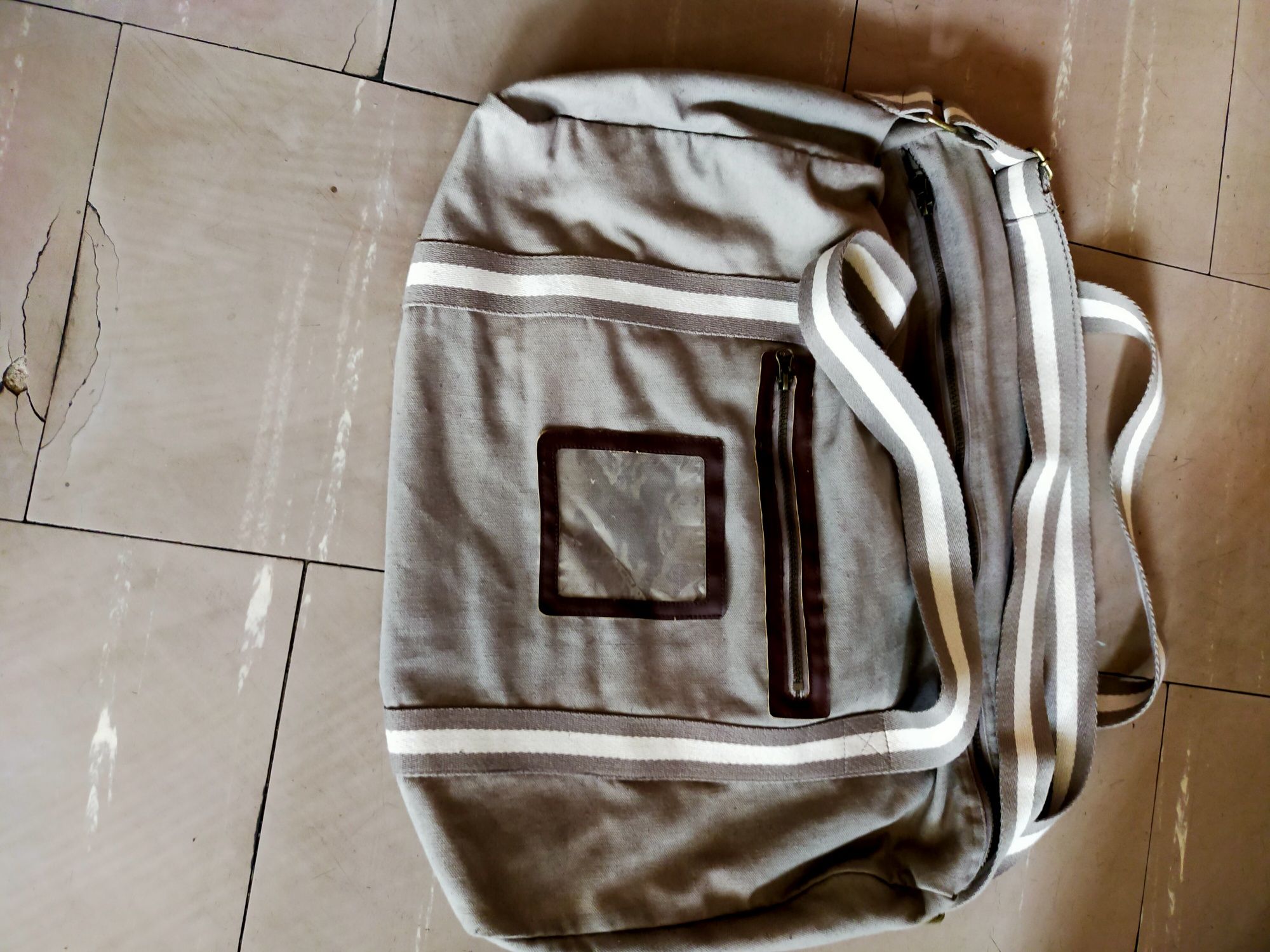 Torba podróżna turystycznyczna materiałowa