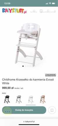 Krzesło Childhome Lambda 2 białe