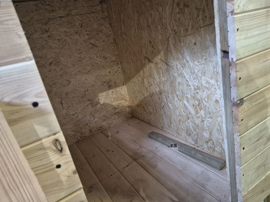 Kurnik ocieplony nowy. Okno pcv. Podłoga  Linoleum Jajecznik  Producen