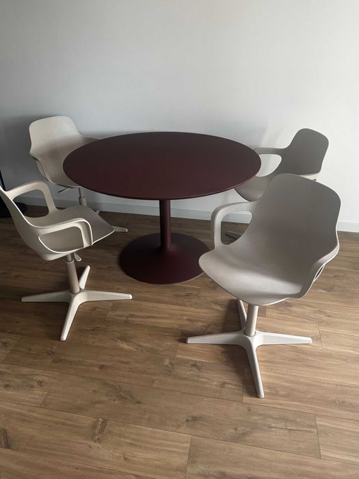 ODGER krzesło krzesła biurowe obrotowe IKEA, 4 sztuki