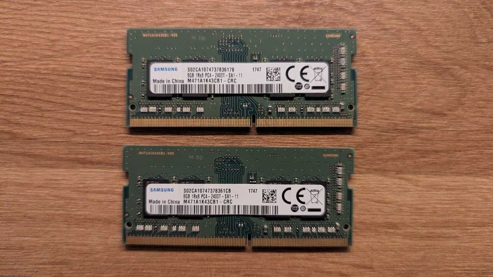 Pamięć RAM 16 GB (2x 8 GB) SAMSUNG DDR4 PC4-2400 sodimm do laptopa