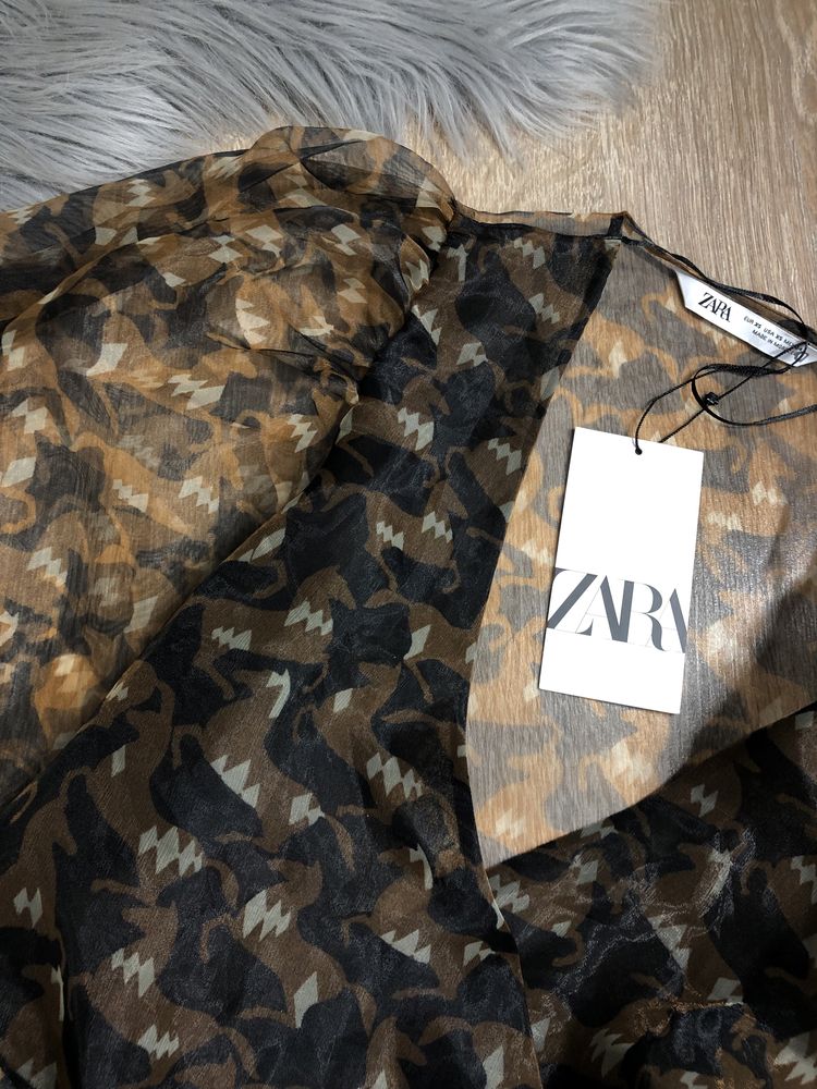 Блуза з органзи  Zara