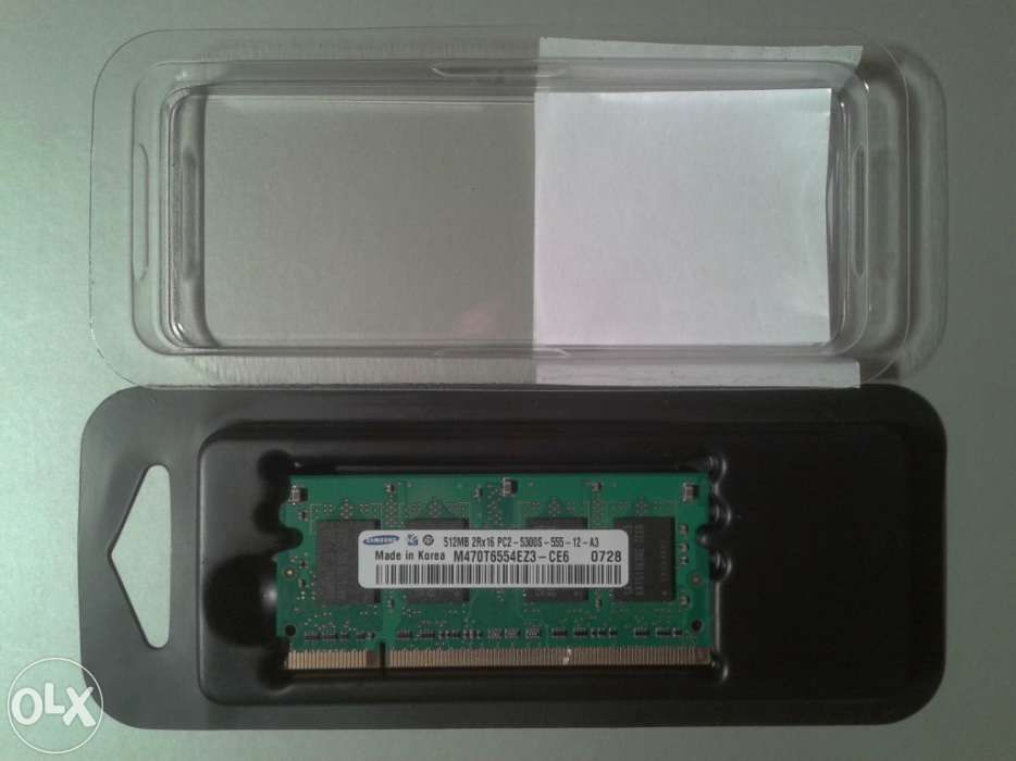 Memórias ram portátil (sodimm) ddr2 512mb/256mb - 667mhz/400mhz