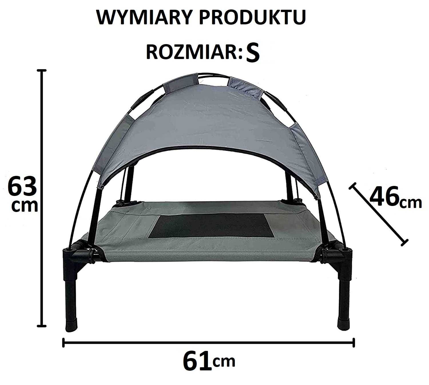 Turystyczne Legowisko dla Psa z Daszkiem rozmiar S