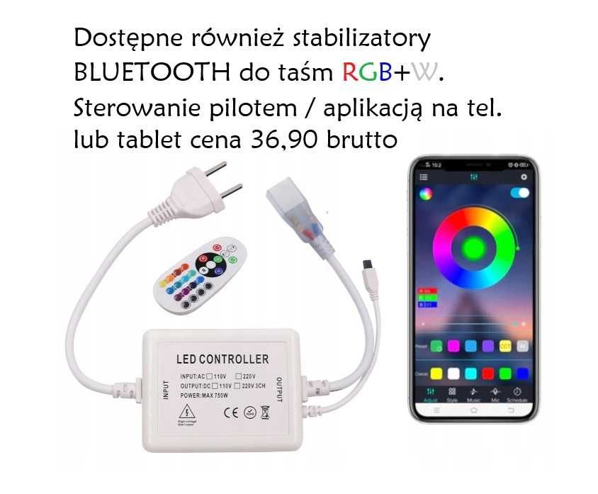 100m Zewnętrzna Kolorowa taśma LED Wododporna RGB IP67 pilot Wąż multi