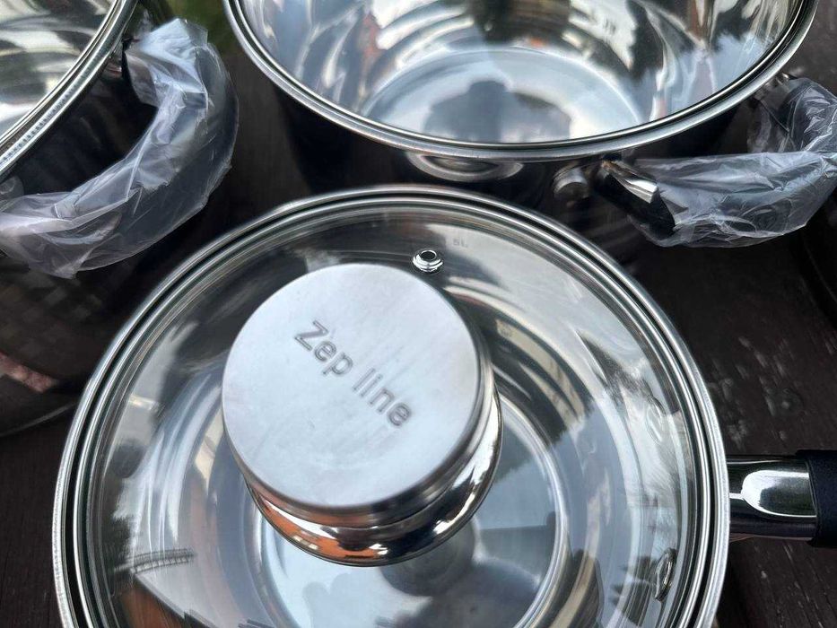 Набор посуды, каструль 1️⃣2️⃣предметов из нержавеющей стали. Германия