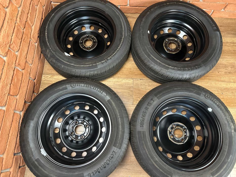 Koła Felgi 15 4x98 Fiat 500e 500 Kołpaki + śruby Jak nowe