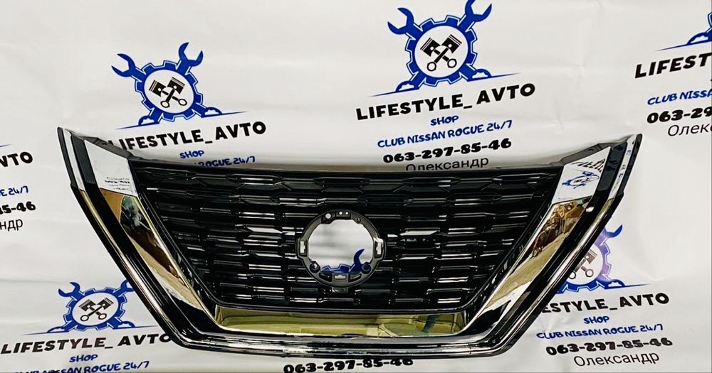 РЕШЕТКА РАДИАТОРА Нисан рог т33 2020 2021 2022 2023 центральна РЕШЕТКА