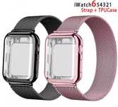 Ремешок Миланская петля+чехол для Apple Watch на все серии ремінець