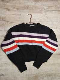 Вязаный свитер разноцветный