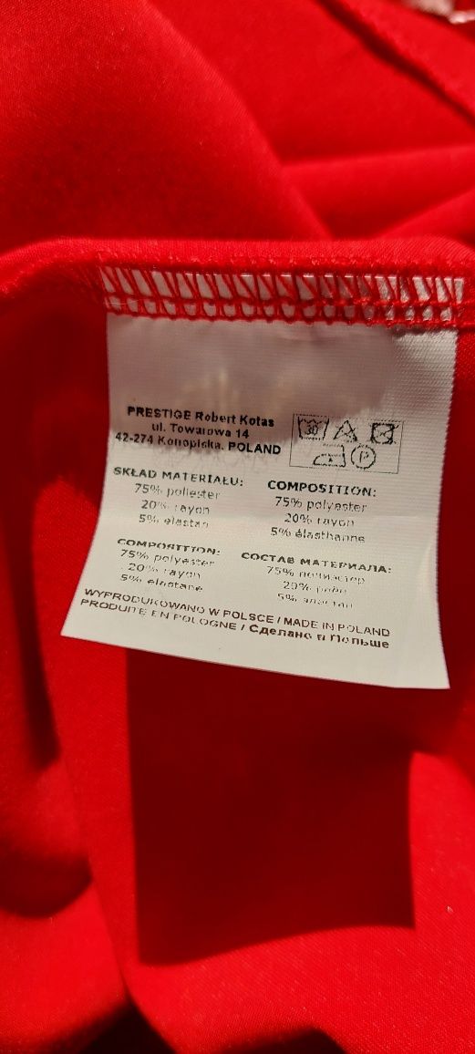 Makeover r.XL czerwona sukienka bez rękawów / Made in Poland