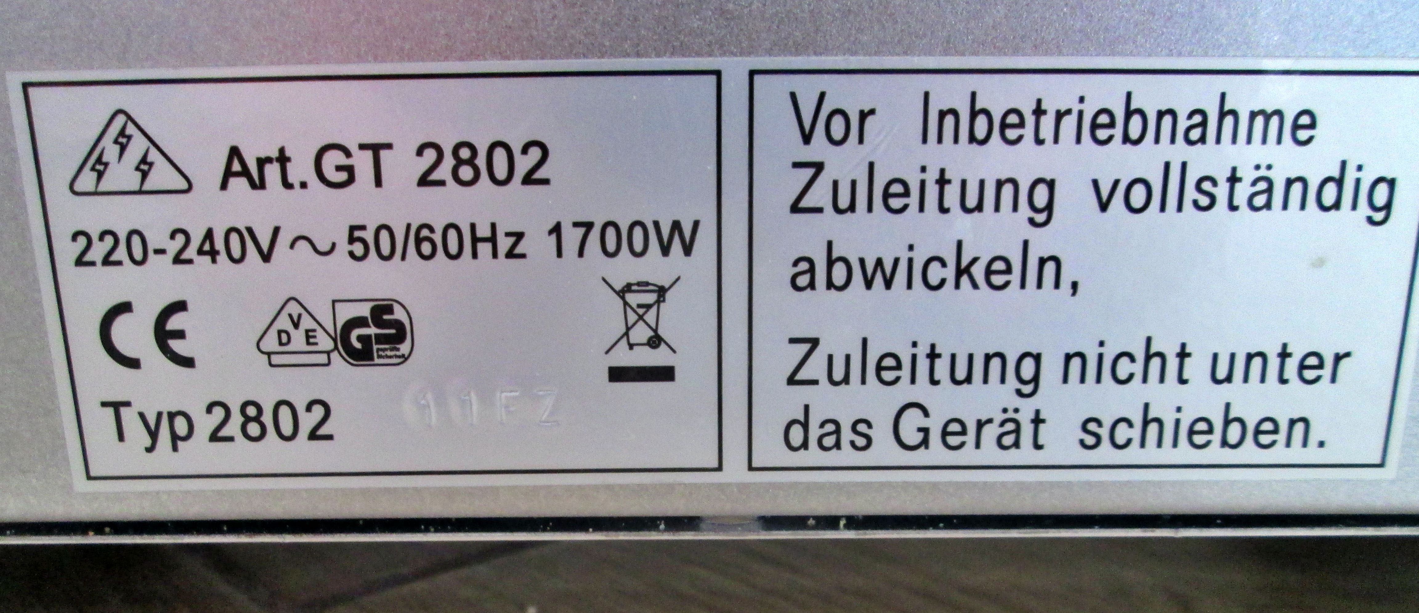 toster + grill opiekacz 1700W SEVERIN GT 2800