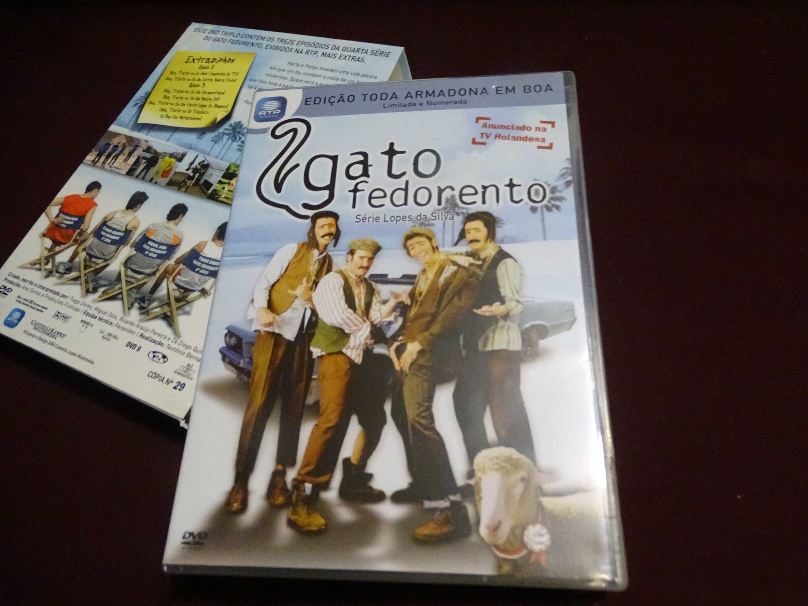 DVD-Gato fedorento-Serie Lopes da Silva-Edição 3 discos