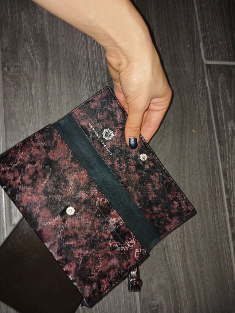Новий Кошелек гаманець клатч сумка натуральна шкіра кожа alori