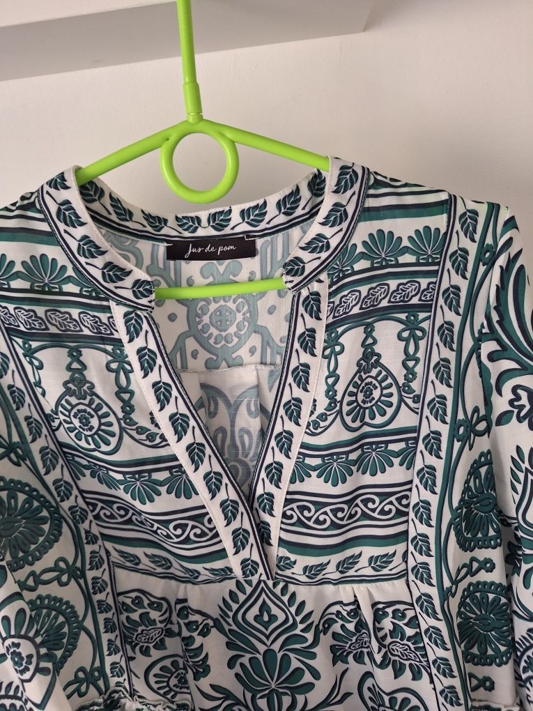 Sukienka damska zwiewna przewiewna boho rustykalna 38 M