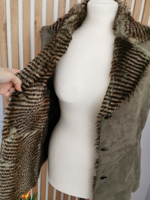 Bezrękawnik kamizelka z futerkiem od środka r. M