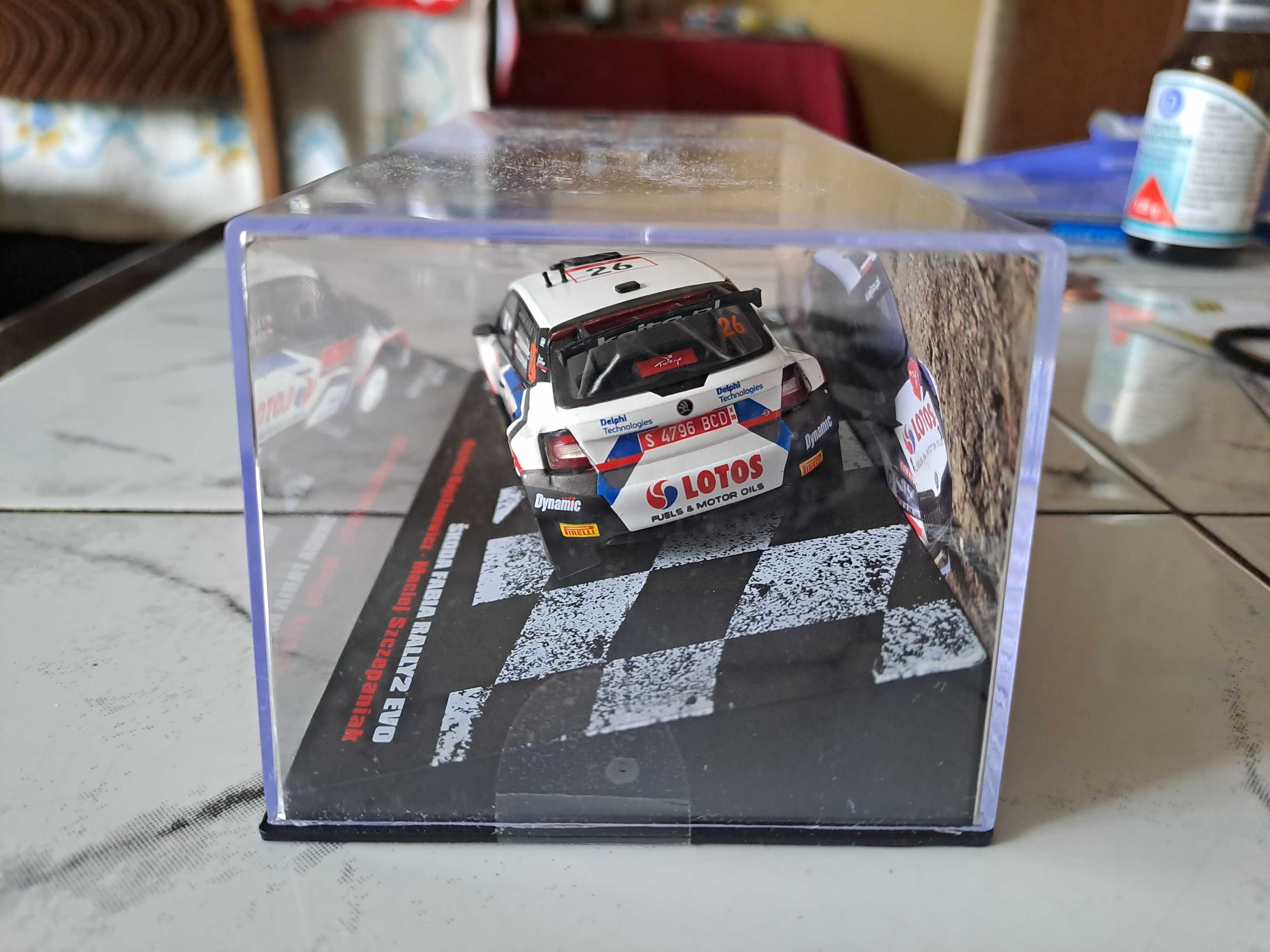 Skoda Fabia Rally2 Evo, K. Kajetanowicz, 1:43, Deagostini Rally Cars.