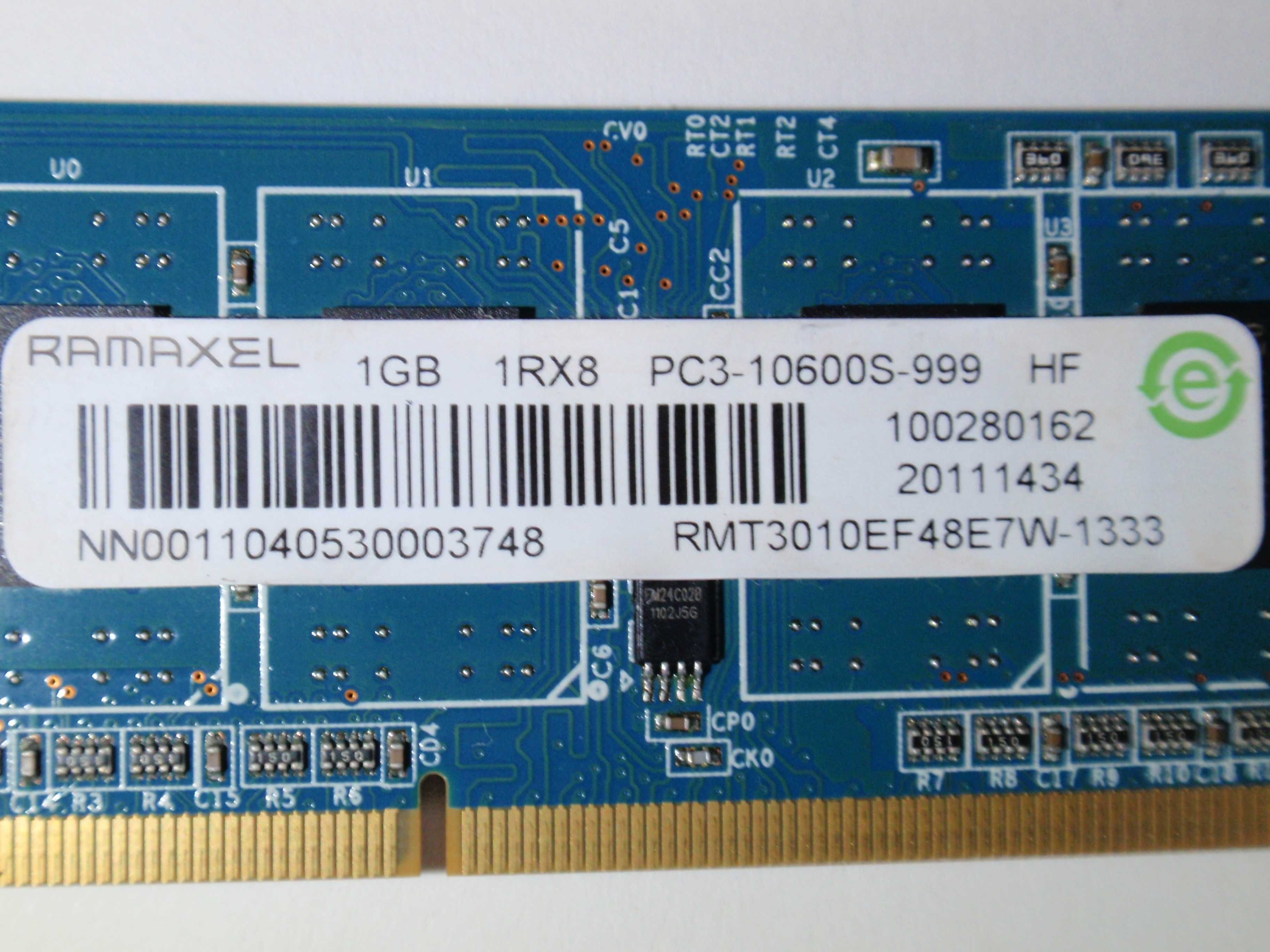 Оперативна пам'ять для ноутбука Ramaxel DDR3 1333 1Gb