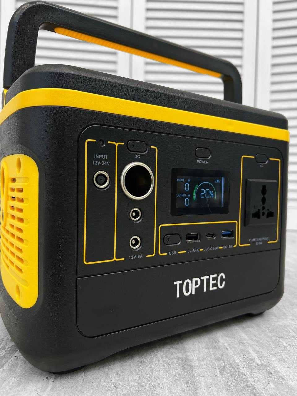 Акция  Премиальная  зарядная станция Toptec DK600 600W 568Wh