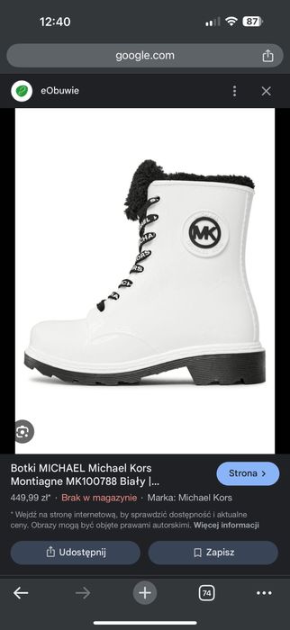 Buty Michael Kors 35