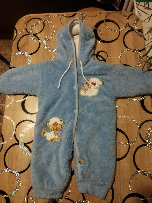 Комбинезон теплый мягкий 0-6 мес.