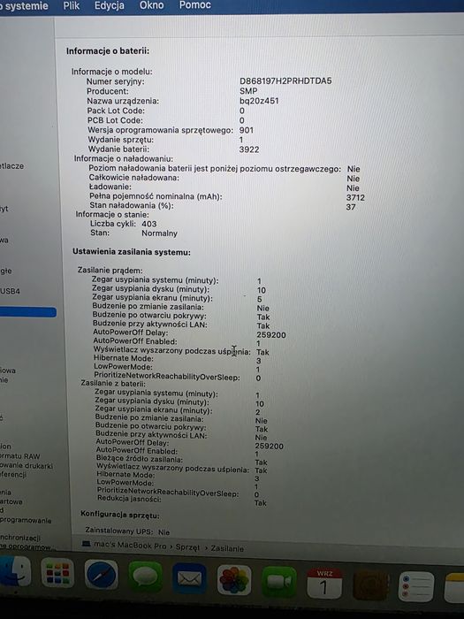 MackBook Pro w bardzo dobrym stanie.
