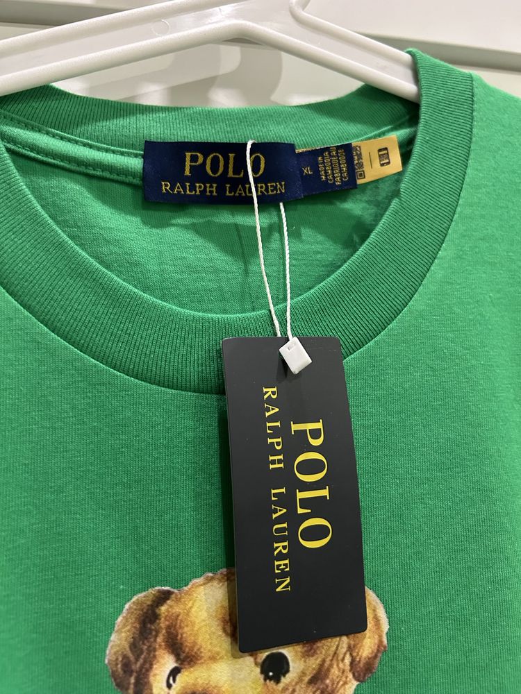 Koszulka T-Shirt Polo Bear XL Ziolona