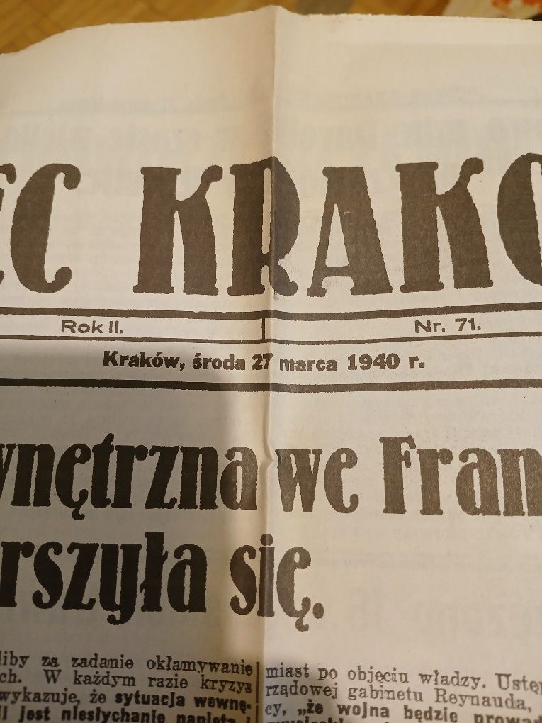 Stara gazeta wojenna