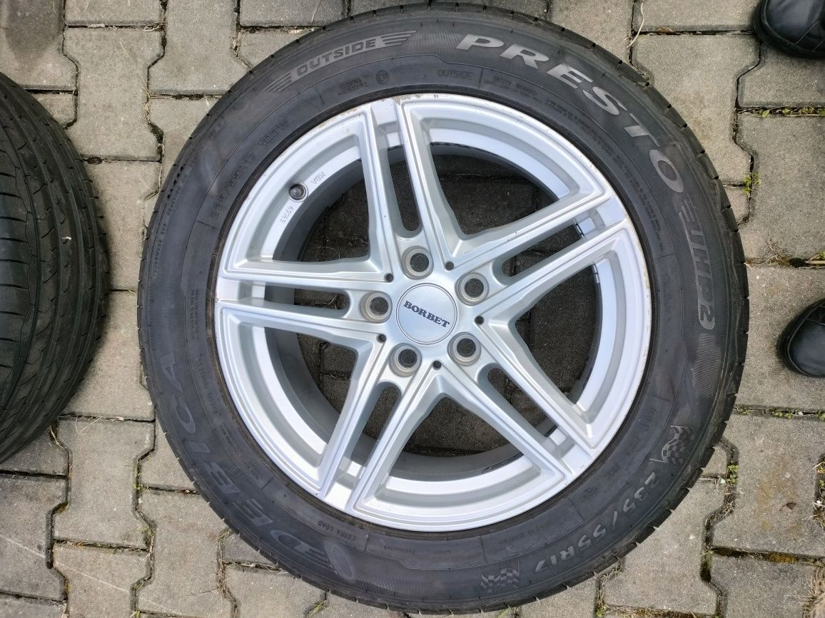 BMW X3 E83 koła 235/55R17 lato