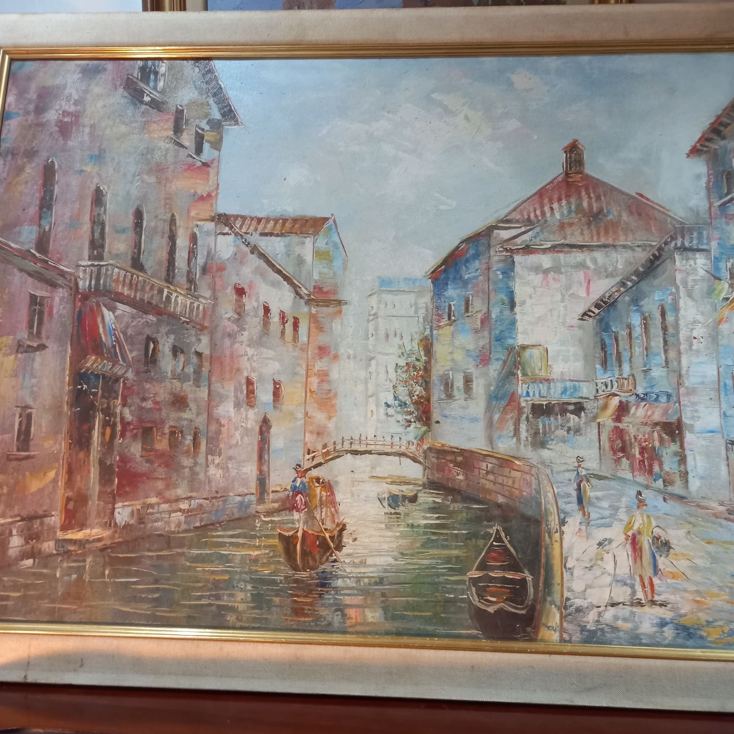 Vista de Veneza óleo sobre tela