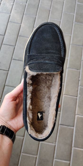 Лоферы мокасины туфли на цигейке