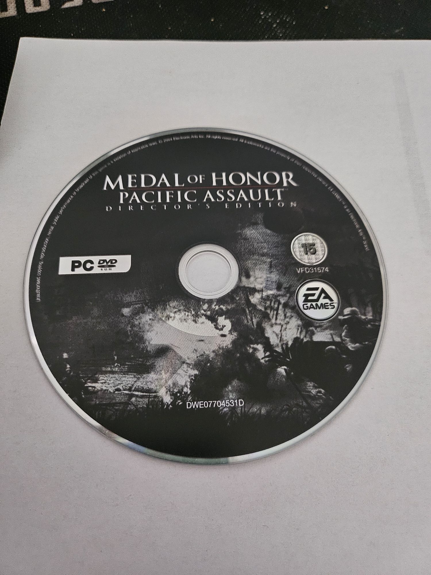 Medal of Honor Pacific Assault PC 2004 rok Sama płyta