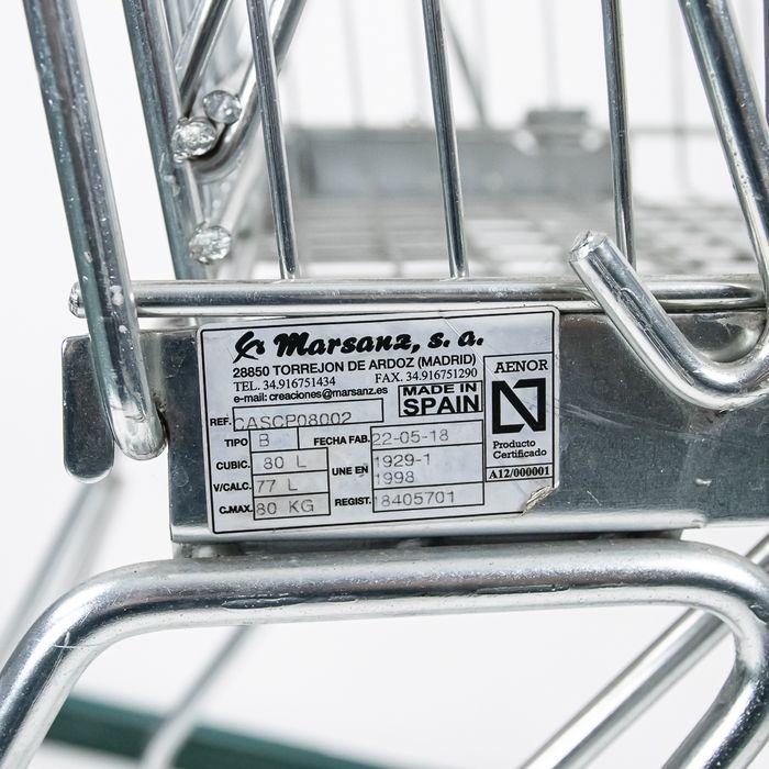 Wózek sklepowy zakupowy Marsanz 80 L S-50 cm
