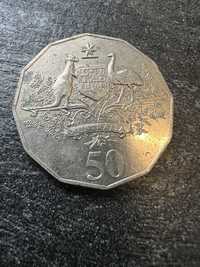 Монета 50 центов Австралия 2001 год
