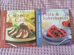 Livro culinária Criação e caça e fruta e sobremesa