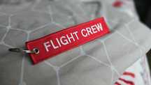 Brelok lotniczy przywieszka Flight Crew czerwony - Nowy