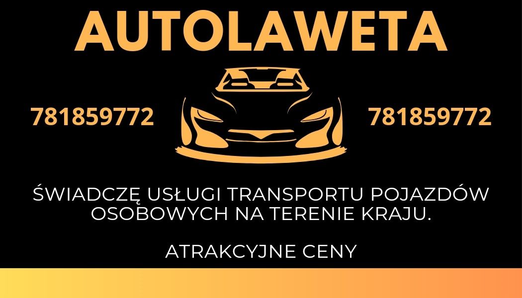 Autolaweta, transport samochodów osobowych