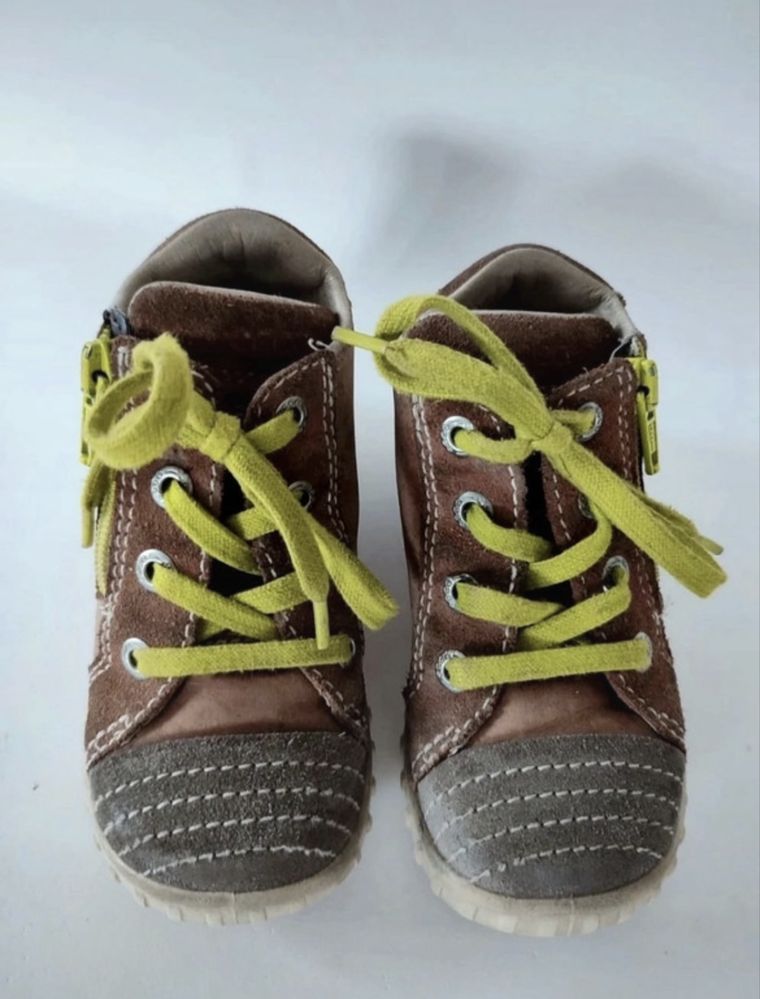 Ecco buty buciki trzewiki 24 skórzane brązowe bata mrugała befado