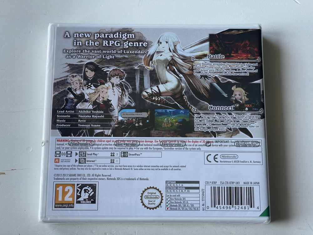 Bravely Default Nintendo 3DS - Selado