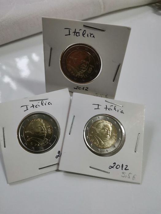 Moeda UNC comemorativa de 2€ - Itália 2012