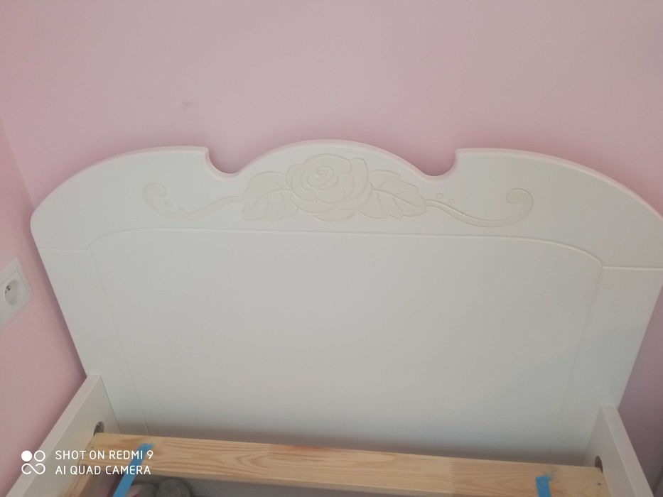 Łóżko Meblik Bianco Fiori