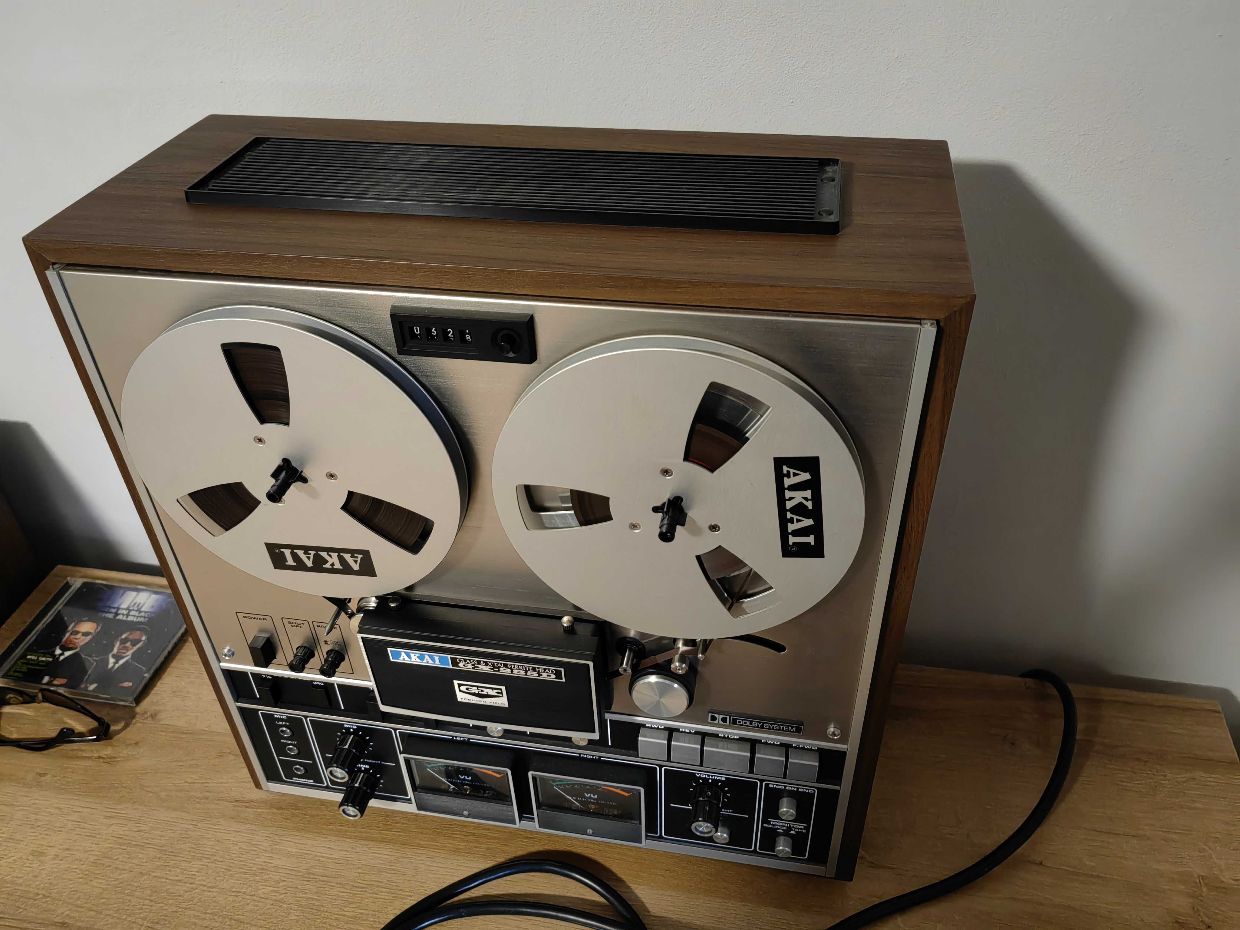 Akai GX285D z pilotem magetofon szpulowy piękny kompletny vintage